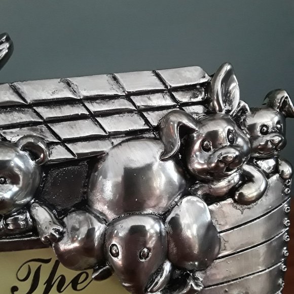 Pewter Tone Photo Frame - Noah's Ark by Cherrydale - NIB - Picture 2 of 6